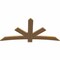 Ekena Millwork Alberta Smooth Timber Gable Bracket, Western Red Cedar, 72"W x 36"H x 1 1/2"D x 5 1/2"F, 12/12 Pitch GBW072X36X0206ALB00SWR - alternate 4